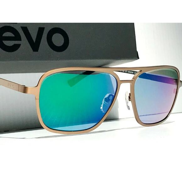 REVO HORIZON Sunglasses Satn Bronze POLARIZED PHOTOCHROMIC Evergreen 1193 02 GNP - Picture 1 of 12